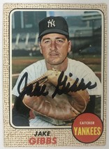 Jake Gibbs Signed Autographed 1968 Topps Baseball Card - New York Yankees - £15.93 GBP