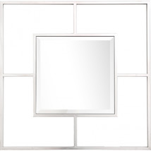 31.5 x 31.5 in. Lidy Wall Mirror Stainless Steel Frame - $269.23