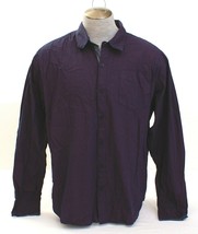 Monument Blue &amp; Red Long Sleeve Button Front Shirt Men&#39;s NWT - £35.39 GBP