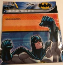 BATMAN LOOT treat surprise birthday party gift BAGS 9&quot; x 6.5&quot; Lot of 2 N... - $9.33