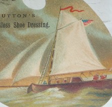 1800&#39;s Victorian Button&#39;s Raven Shoe Glossing Trade Card - Palette With Ship - £6.01 GBP