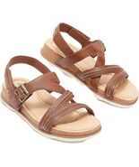 Clarks Brynn Step Size US 9.5 M EU 41 Women&#39;s Leather Strappy Sandals Da... - $38.30