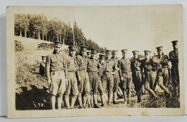 Rppc Military Soldiers Pose for Photo with Another Photobombing Postcard 018 - £22.38 GBP