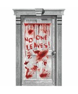 Asylum Dripping Blood Plastic Door Poster Halloween Party Decoration - £4.74 GBP