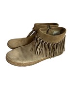 Ugg Shenendoah Moccasin Booties Ankle Boots Fringe Sheepskin Size 8 Women&#39;s - $50.00