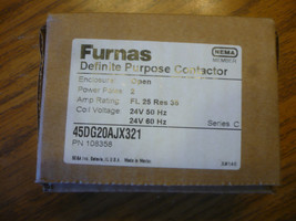Lot of 36 New Furnas 45DG20AJX321 Contactor 2P 25/35A 24VAC - £124.77 GBP