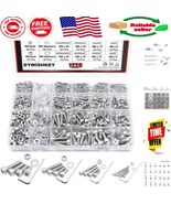 Comprehensive 304 Stainless Steel M2 M3 M4 M5 Screw and Bolt Kit - 1220 Pcs - $1,107.60 MXN
