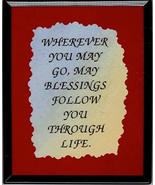 4&quot; x 5&quot; Framed Artwork/Sayings Refrigerator Magnets. Wherever You May Go... - £6.38 GBP