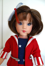 Modern Tagged Mary Hoyer 13&quot; Vinyl Girl Patriot Red/White/Blue 4th of July - £94.36 GBP