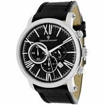 NEW Christian Van Sant CV8323 Men's Mister Black Strap & Dial SS Analog Watch - $287.05