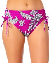 California Waves Womens Floral-Print High-Waist Bikini Bottoms  Small  Multi - £14.33 GBP