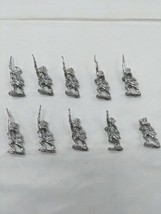 Set Of (10) 2&quot; Metal Miniatures Revolutionary Infantry Soldiers With Bay... - $329.27 MXN