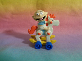 Vintage 1994 Nickelodeon Tommy Pickles on Rolling Rocking Horse PVC Figure - HTF - £3.38 GBP