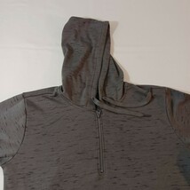 Hollywood Jean People Hoodie Men's Size L Gray 1/4 Zip Cotton Blend Sweatshirt image 5