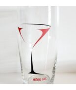 Anything Goes Glass Tall Drinkware 6.5&quot; Large Tumbler Red Black HGS2A - €17,13 EUR