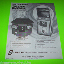 Tornado Baseball 1976 Original Video Arcade Game Flyer Vintage Retro Promo Art - £17.09 GBP