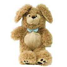Gund DIMPLES Jr. Rabbit Tan Plush Bunny with Gingham Bow Tie 14&quot; Easter ... - £9.52 GBP
