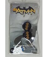 DC Comics Batman 9/16&quot; (14mm) .5g Screw Fit Ear Plug 316L Stainless Stee... - $12.57 CAD