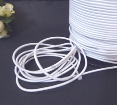 1.5mm wide - 5 yds - 10 yds White Elastic Thread Round Elastic Cord ET5 - $5.99+