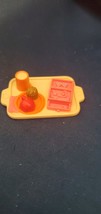 Fisher Price Loving Family Dollhouse Girls Apple Snack Food Tray Trinket... - $7.00