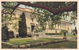 Henry E. Huntington Library Art Gallery San Marino California CA Postcard A29 - £2.34 GBP