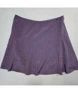 The Limited Women Skirt Size M Blue Mini Preppy Red Polka Dot Lined Clas... - £9.90 GBP