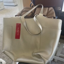 Rosetta Husky Grey Nickel Style Tote $79 retail New with Tags - £14.19 GBP