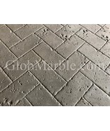 Concrete Stamps. Travertine SM6100. Tumbled Herringbone Flooring Patio S... - $3,380.56 MXN+