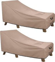 2-Pack Waterproof Patio Lounge Chair Cover Heavy Duty Outdoor Chaise 84&quot;x32&quot;x32&quot; - £58.11 GBP