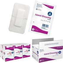 Dynarex Island Dressings Sterile Adhesive Absorbent Wound Care Bandages,... - $67.19+