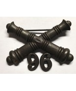 1902-1905, U.S ARMY ARTILLERY CORPS, BRONZE, 96th FIELD ARTILLERY, COLLA... - $48.14 CAD