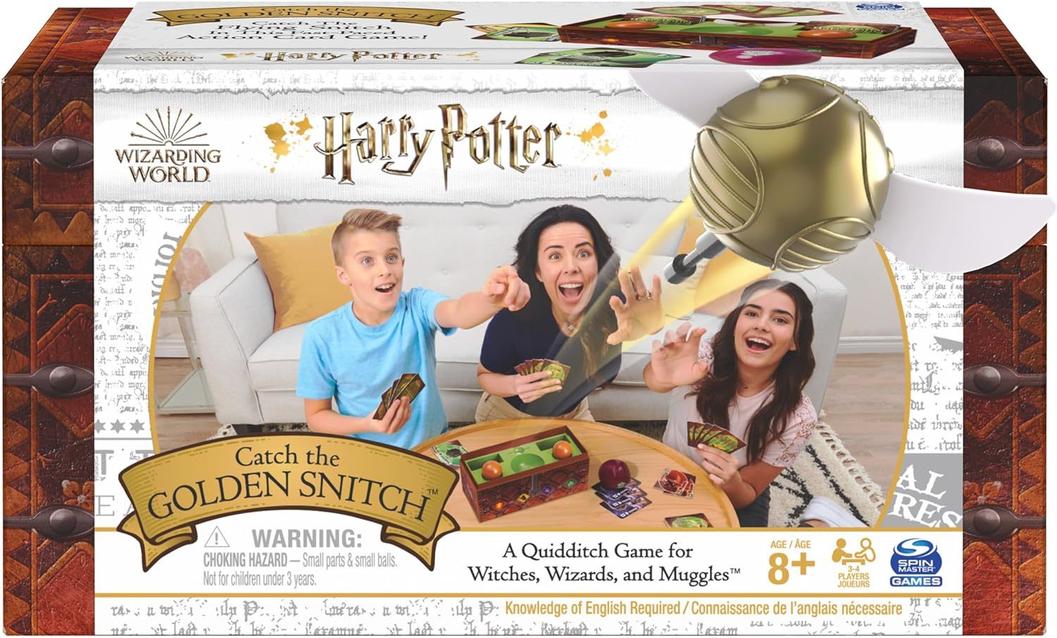 Harry Potter Catch The Golden Snitch A Quidditch Board Game for Witches Wizards  - $39.71