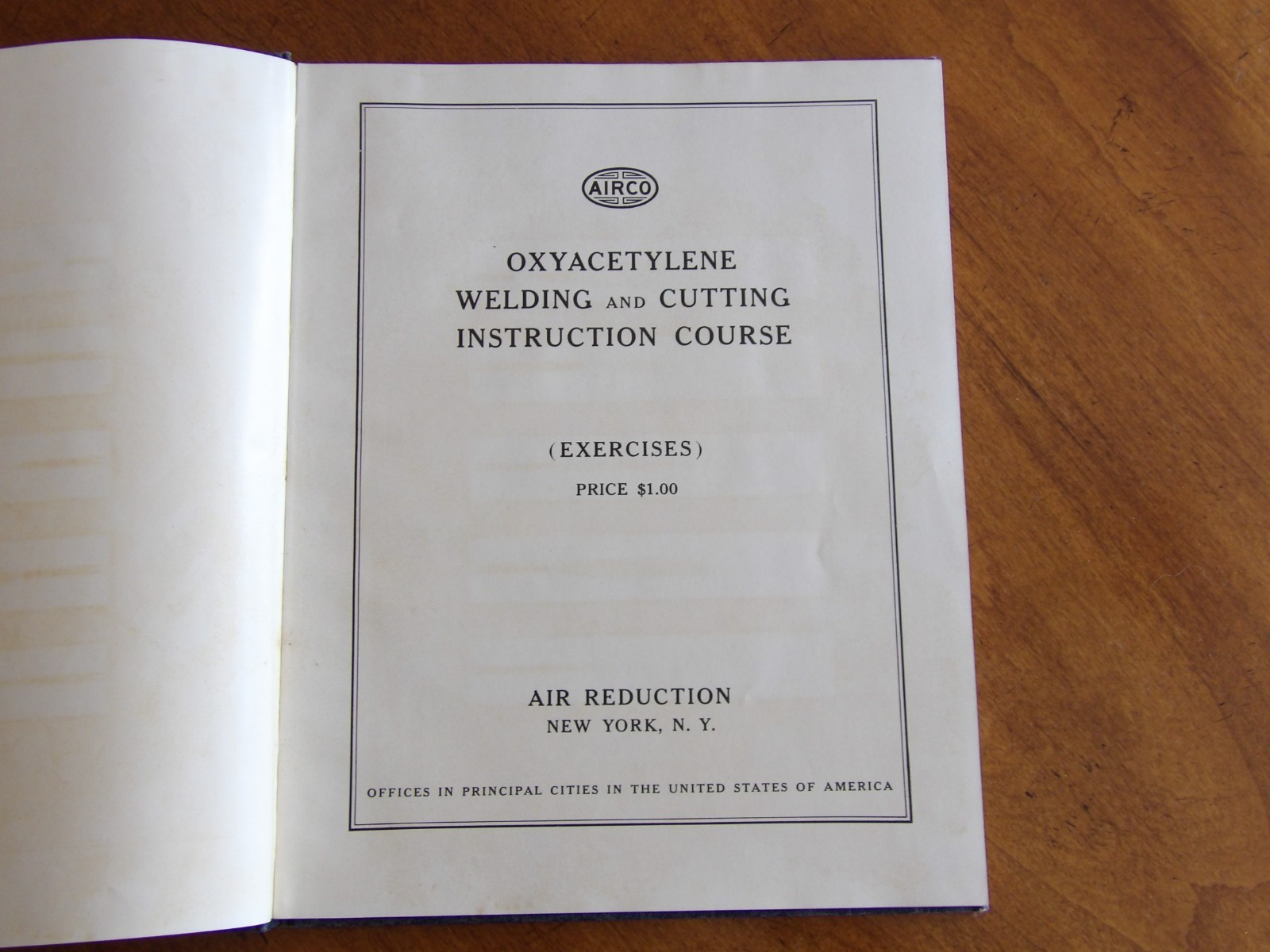 1942 AIRCO Oxyacetylene Welding and Cutting Lessons Instruction Course Exercises Item image 9