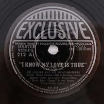 Joe Liggins &amp; His Honeydrippers – I Know My Love Is True / Harlemesque 10&quot; 78rpm - £34.31 GBP
