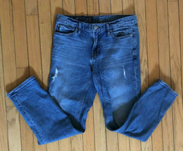 Armani Exchange A/X Boyfriend Jeans Medium Wash Distressed Denim Sz 26 - $12.87