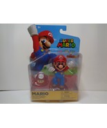 Jakks Pacific 40560 World of Nintendo 4&quot; RACCOON MARIO W/LEAF Figure - $21.78