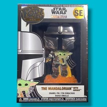 Funko Pop! Pin Star Wars Mandalorian With Grogu Chrome S Pecial Edition Target Se - $10.79