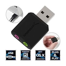 Sabrent USB External Stereo Sound Adapter for Windows and Mac. Plug and ... - $21.00