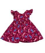 DotDotSmile Skater Dress Pink &amp; Blue Cat Print 12-24 Months - $393.67 MXN