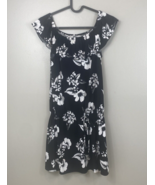 White House Black Market Women&#39;s Floral Black Dress Size XXS - £14.77 GBP