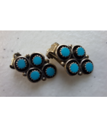 Artisan Crafted Sleeping Beauty Turquoise Clip on Earrings 925 - $39.99