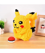 5210 Particle Pokemon Anime Pikachu Diamond Micro Building Blocks Games ... - $431.45 MXN