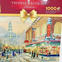 Thomas Kinkade Puzzle Christmas Wish Holiday Shopping 1000 Pcs Ceaco Jig... - $15.15