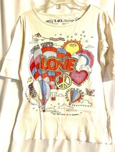 LOL Vintage Peace Love Balloon T Shirt Size XL Throwback To 80s Purchased In 90s - £12.78 GBP