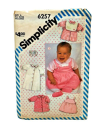 80s Newborn Infant Layette Simplicity Pattern 6257 Size A Vintage Partia... - £3.83 GBP