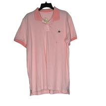 Aeropostale Polo Shirt Size Large Pink Golf Cotton Blend Pullover SS Mens - $16.96