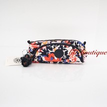NWT New Kipling AC7344 Cute Pen Case Small Pouch Polyester Splashy Posies Multi - £17.35 GBP