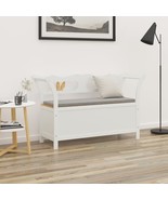 vidaXL Bench White Solid Fir Wood 42.1 x 17.7 x 29.7 in Bench - $3,807.64 MXN