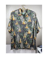  Reyn Spooner Gray Tropical Floral Print Button Front Hawaiian Shirt Siz... - $1,025.32 MXN