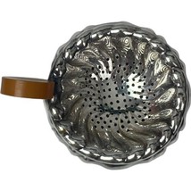 Wurttemberg Silver Tea Strainer Bakelite Handle Drip Bowl 1930s Art Deco VIntage - $83.90